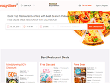 Tablet Screenshot of eazydiner.com